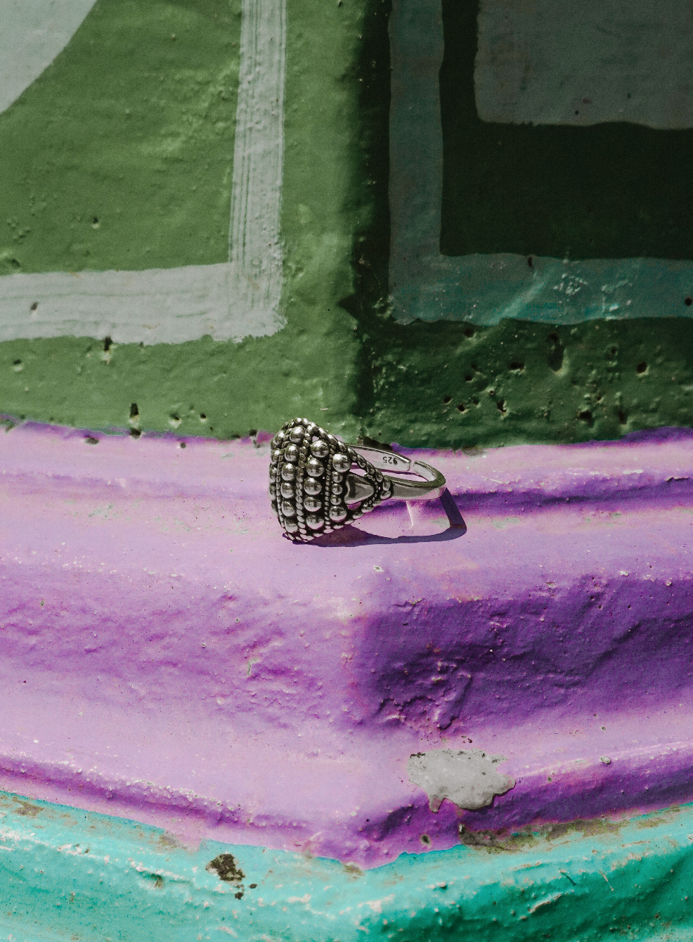 N211 - Bindu Ring Alka Silver