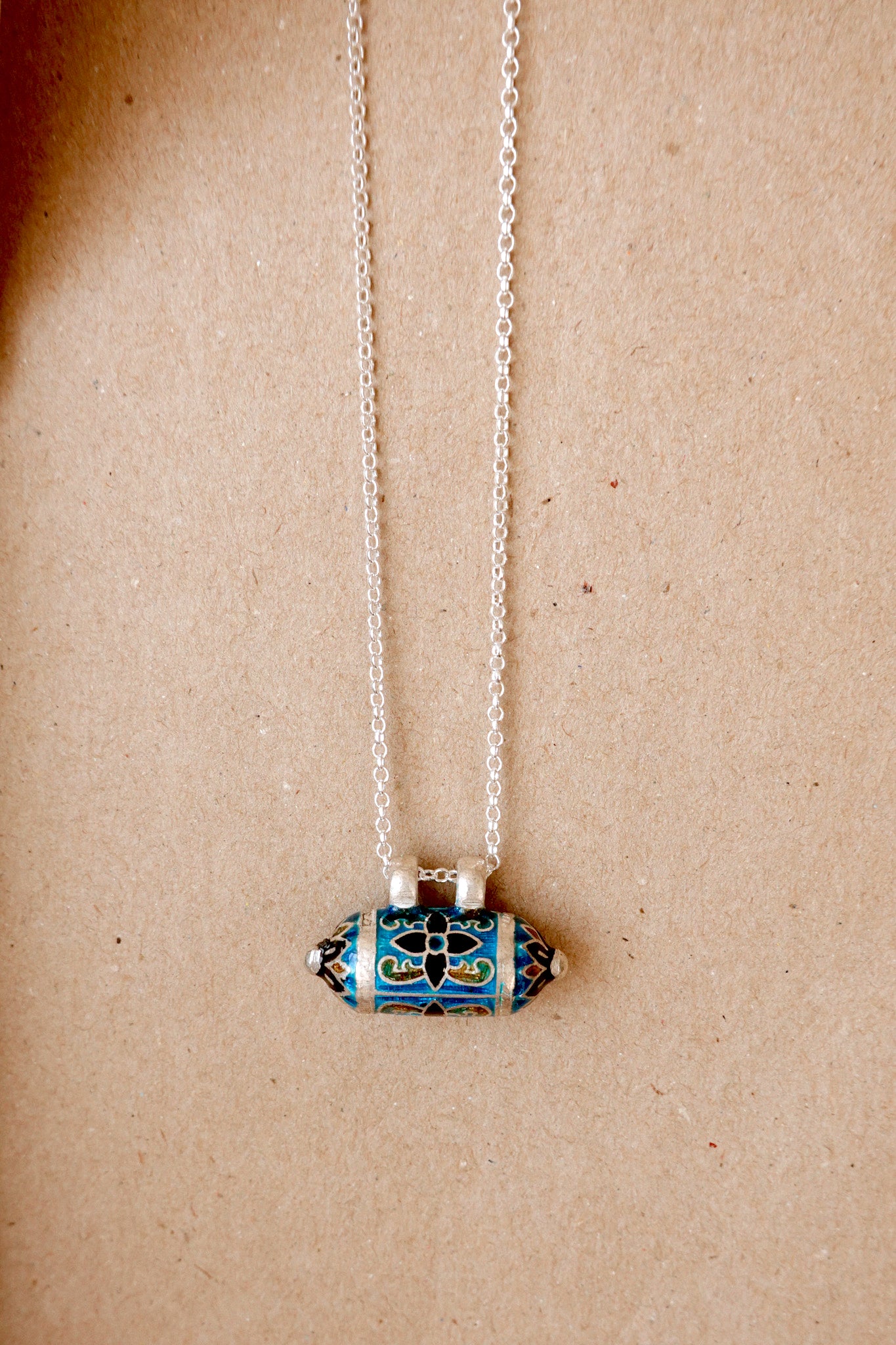 N203 - Taweez Minakari Motif 925 Sterling Silver Pendant