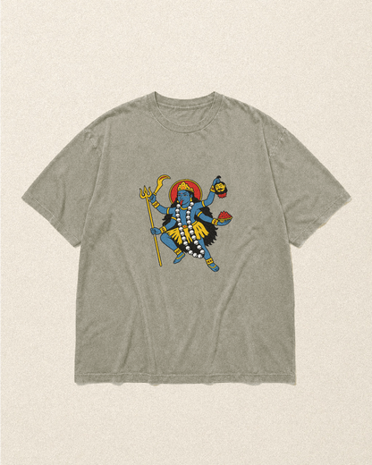 W8- KALI OVERSIZED EMBROIDERED MAN T-SHIRT · 240 GSM