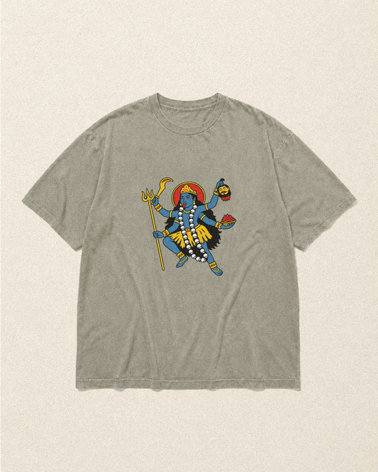 W8- KALI OVERSIZED EMBROIDERED MAN T-SHIRT · 240 GSM
