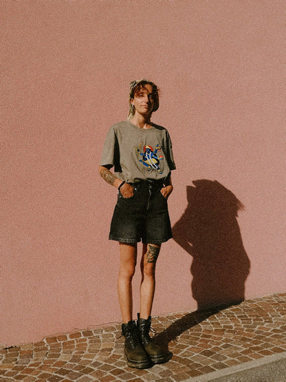 W8- KALI OVERSIZED EMBROIDERED MAN T-SHIRT · 240 GSM