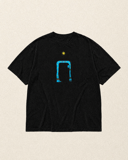 W9 - NUT OVERSIZED EMBROIDERED MAN  T-SHIRT · 240 GSM