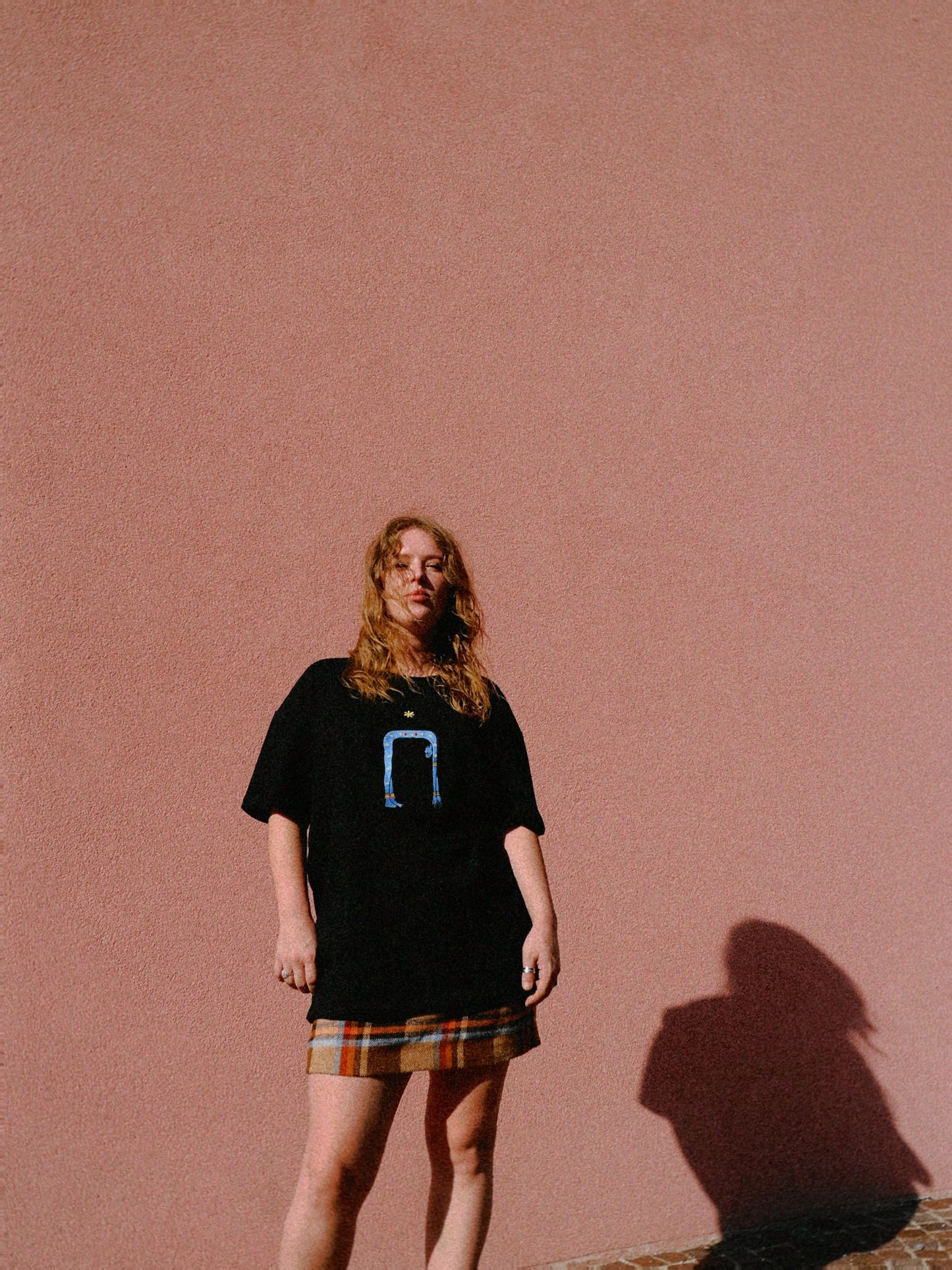 W9 - NUT OVERSIZED EMBROIDERED MAN  T-SHIRT · 240 GSM