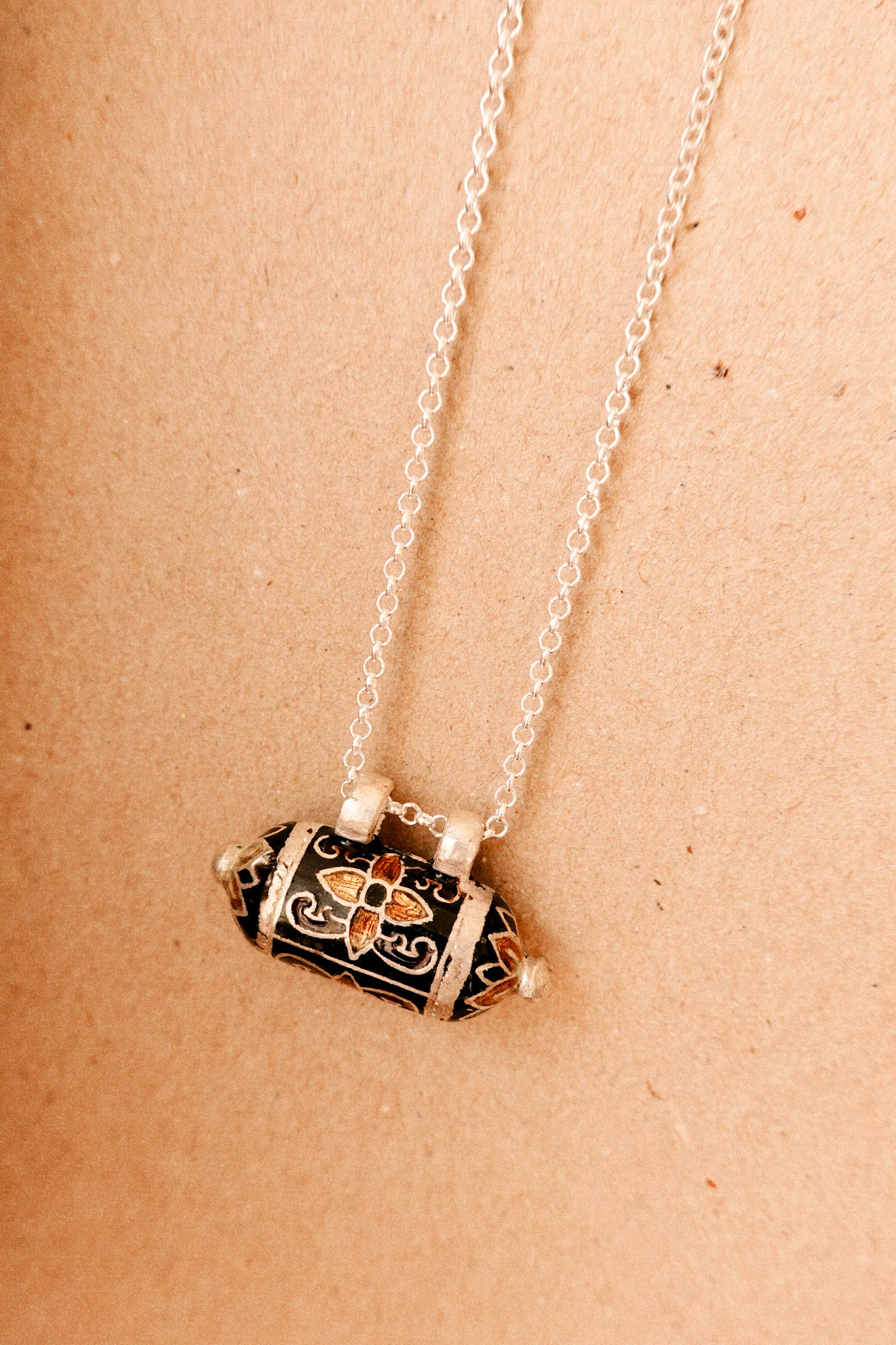 N203 - Taweez Minakari Motif 925 Sterling Silver Pendant