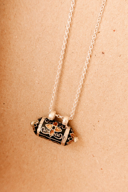 N203 - Taweez Minakari Motif 925 Sterling Silver Pendant