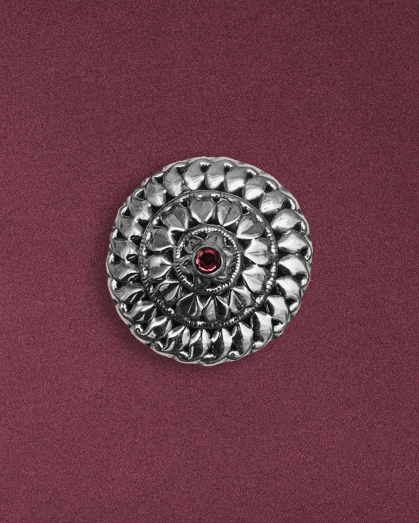 N06 - Adjustable Silver Ring with Turmaline