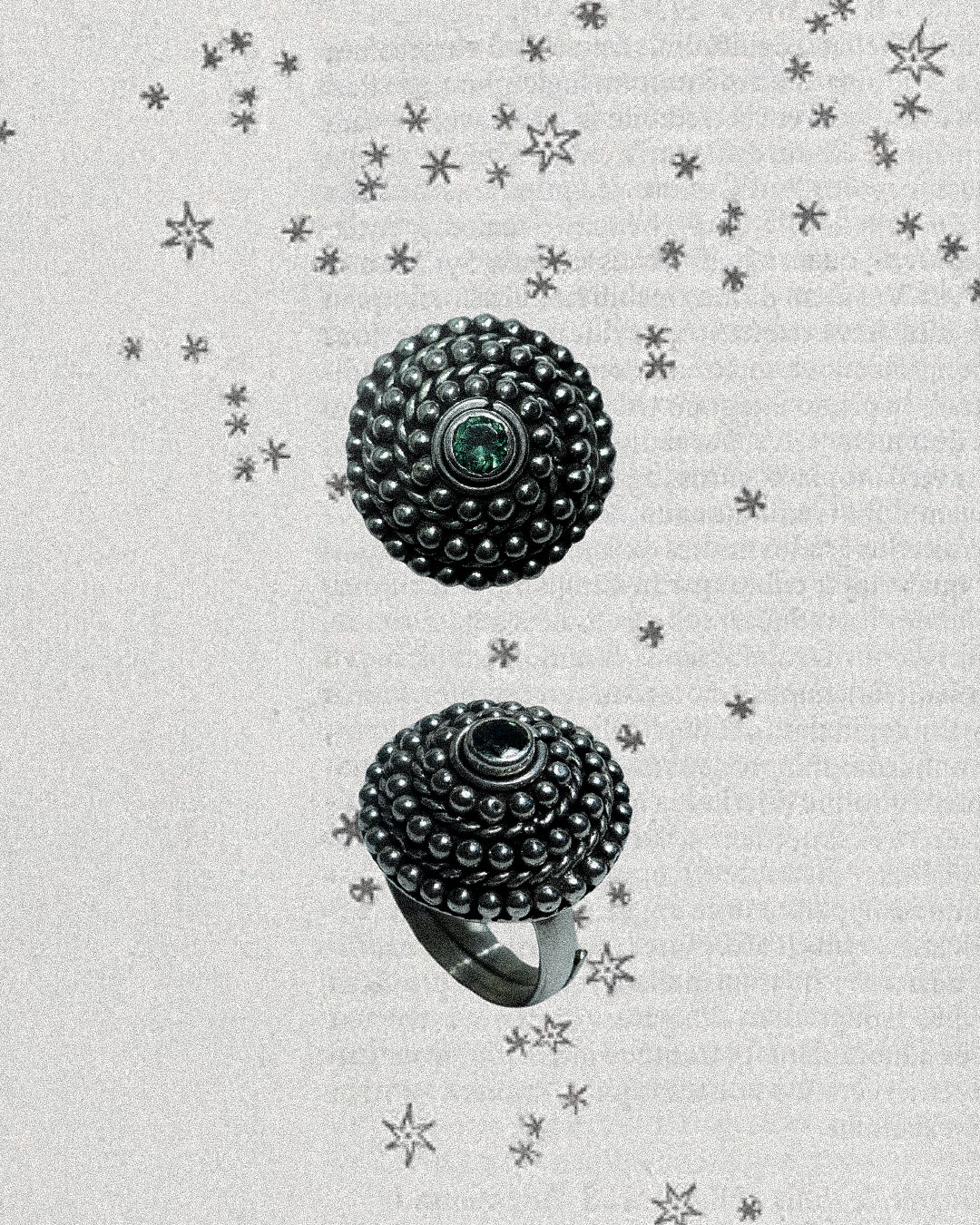 N159 - Bindu Ring 4 Turmaline