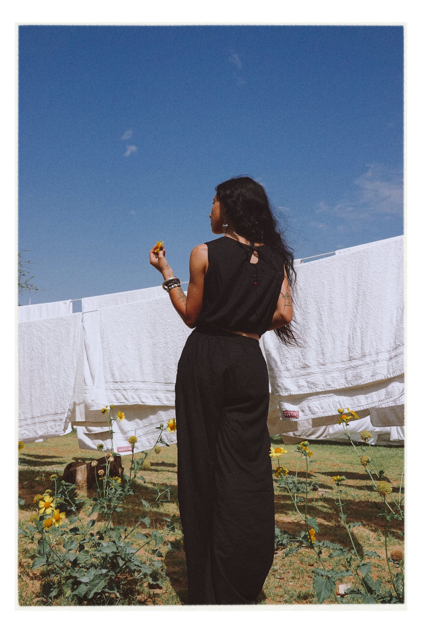 W2 – Knot Crop Top | Rayon Tie-Front Blouse with Hand Embroidery