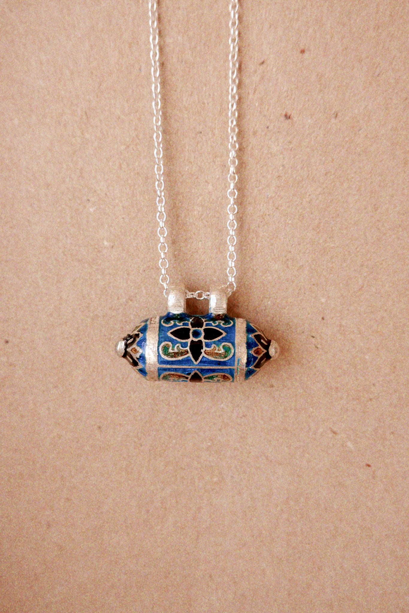 N203 - Taweez Minakari Motif 925 Sterling Silver Pendant