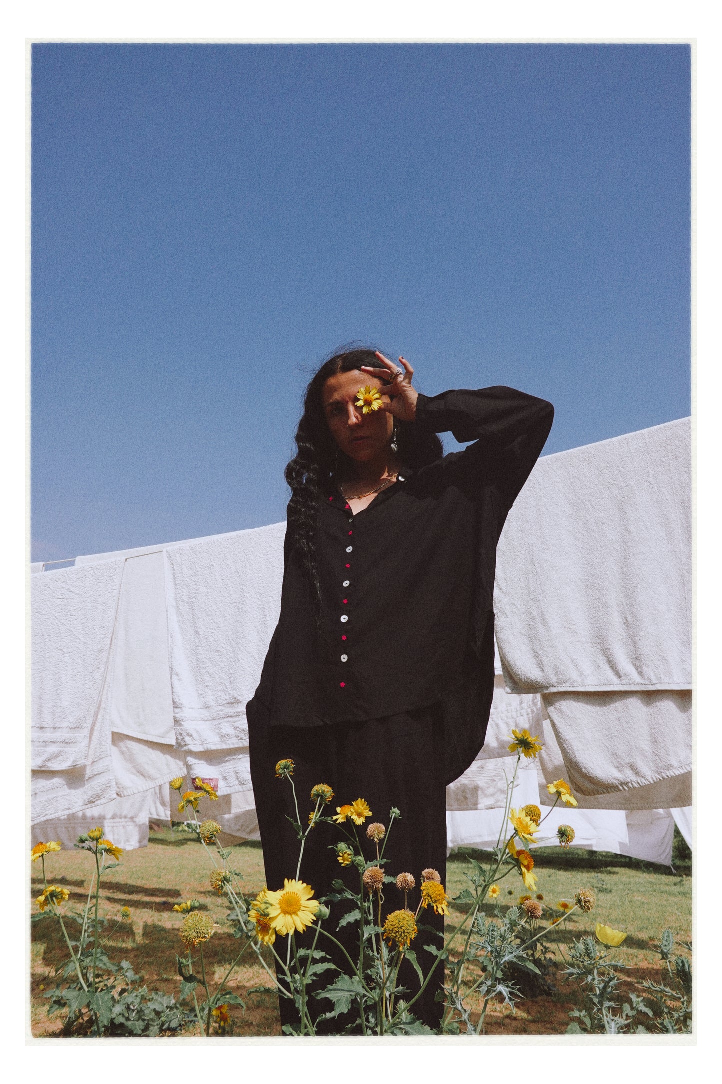 W7 – Long Sleeve Shirt & Palazzo Set | Rayon Wide-Leg Pants Handmade Embroidery
