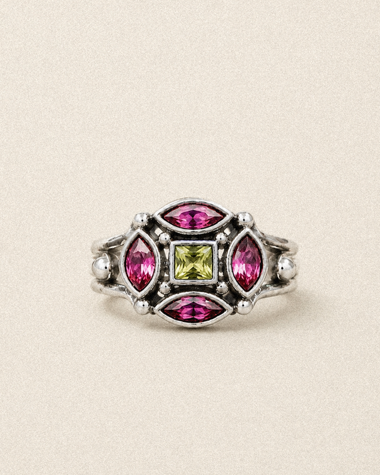 N235- Ziya Rani 925 Silver Ring
