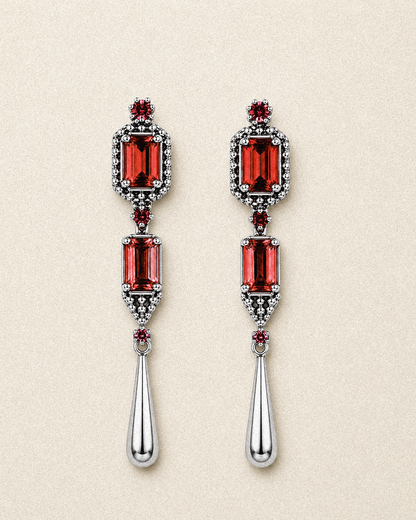 N232- Maharani 925 Silver  Earrings