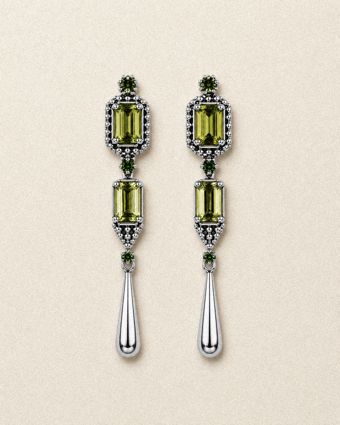 N232- Maharani 925 Silver  Earrings