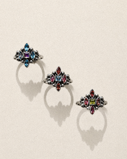 N235- Meher Rani 925 Silver Ring