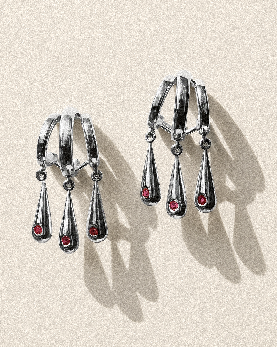 N227 – Triple Drop Earrings