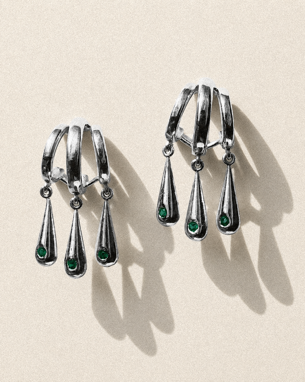 N227 – Triple Drop Earrings