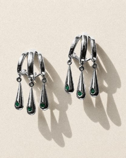 N227 – Triple Drop Earrings