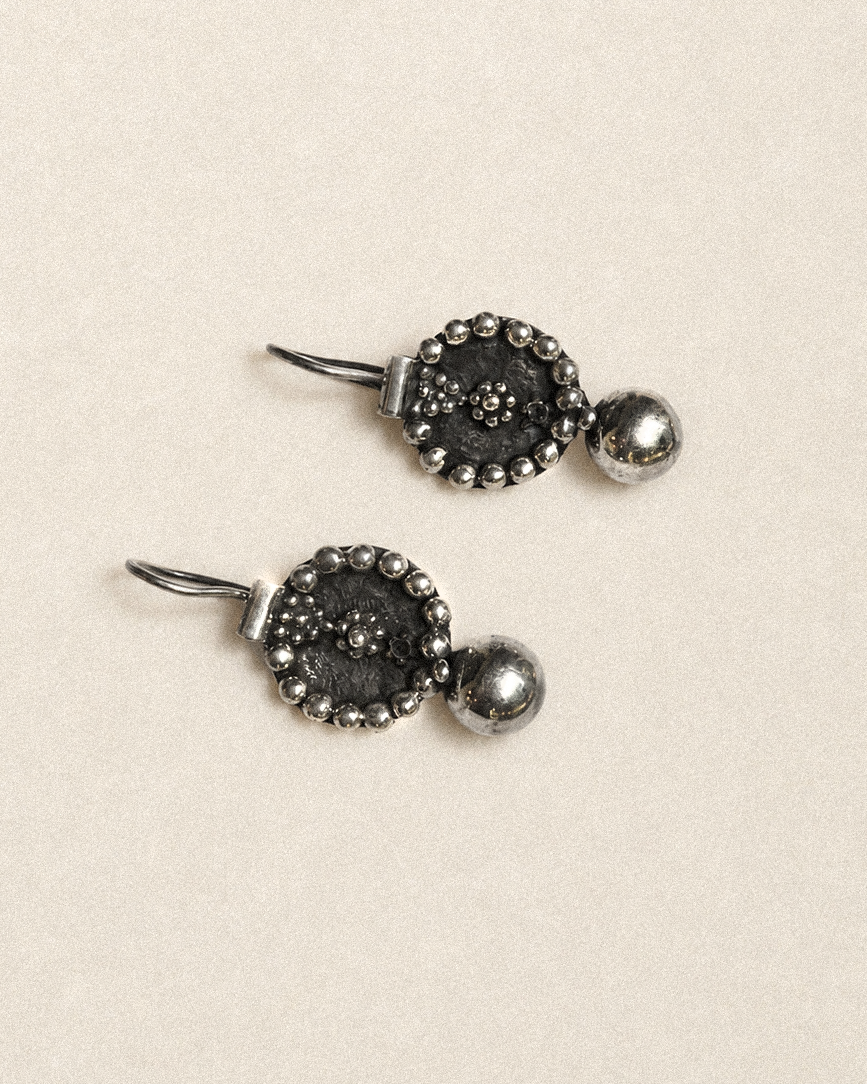N240 – Mogra Handmade 925 Silver Earrings