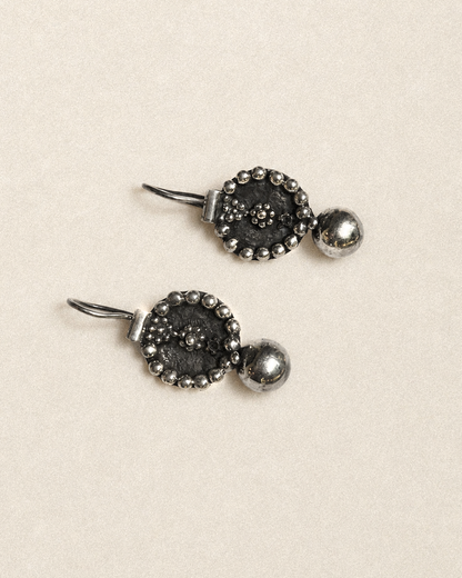 N240 – Mogra Handmade 925 Silver Earrings