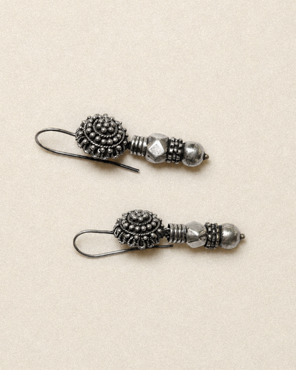 N238 – Phool Vedla Handmade 925 Silver Earrings