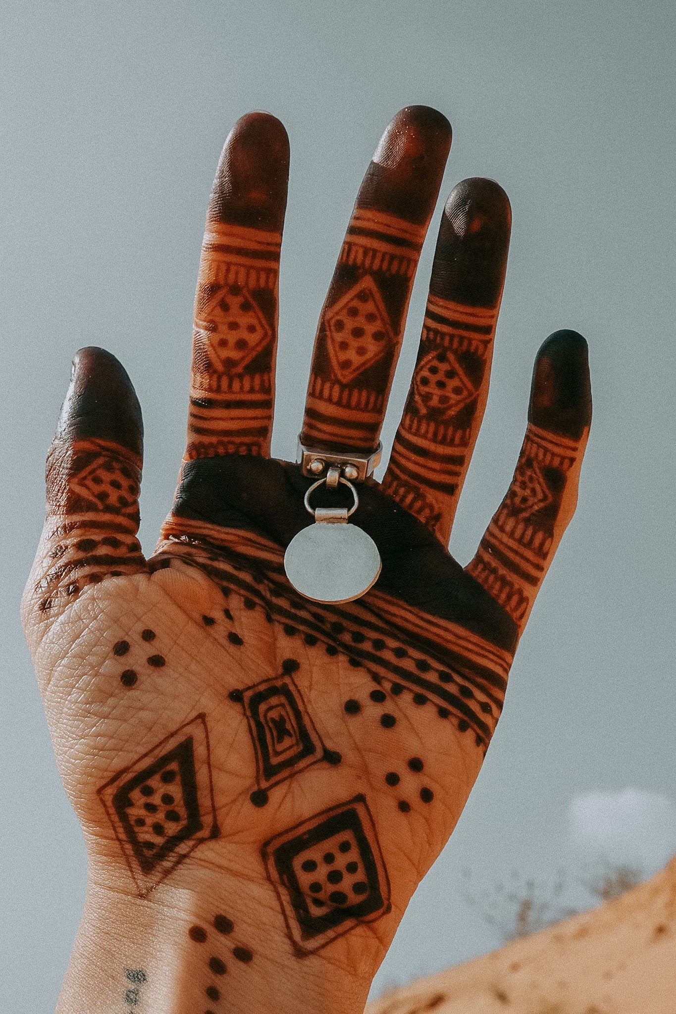 N185 - Sada Silver Coin Rings Size ITA 10.5 (USA 5.5)