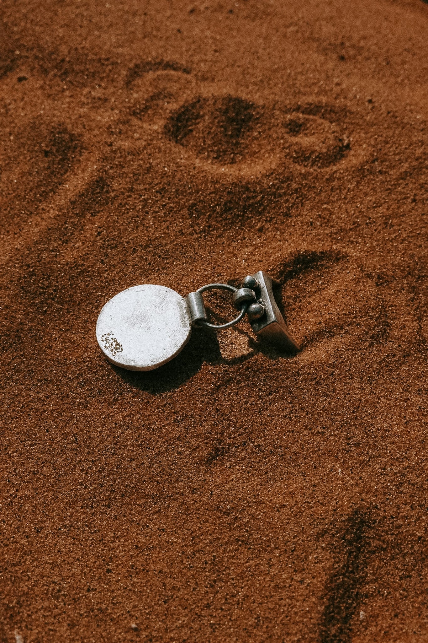 N185 - Sada Silver Coin Rings Size ITA 10.5 (USA 5.5)