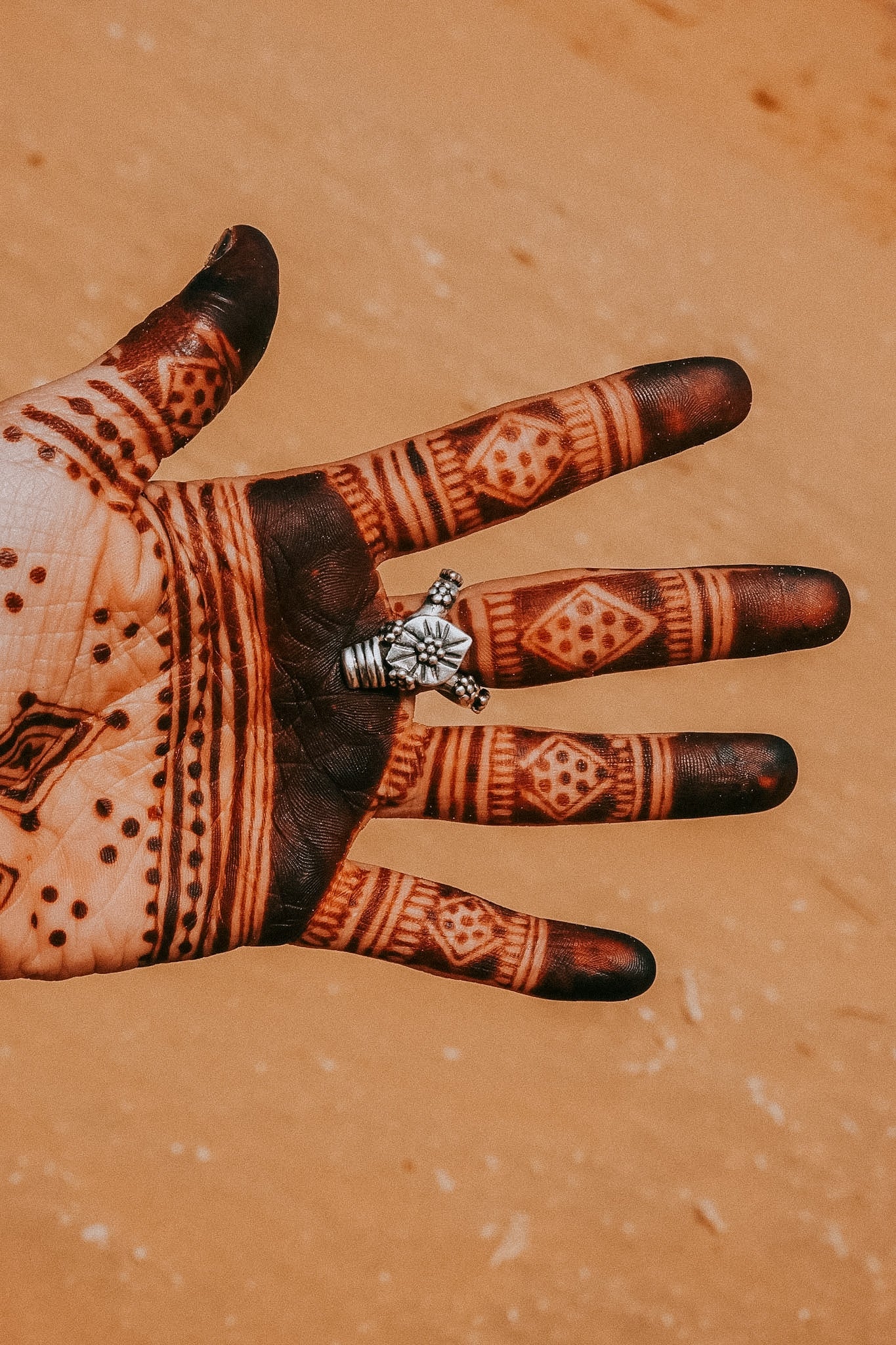 N186 - Banjara inspired Silver Rings with granules