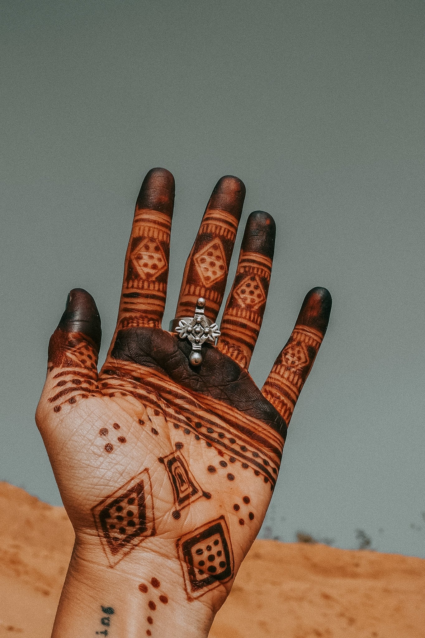 N168- Desert Cross Ring