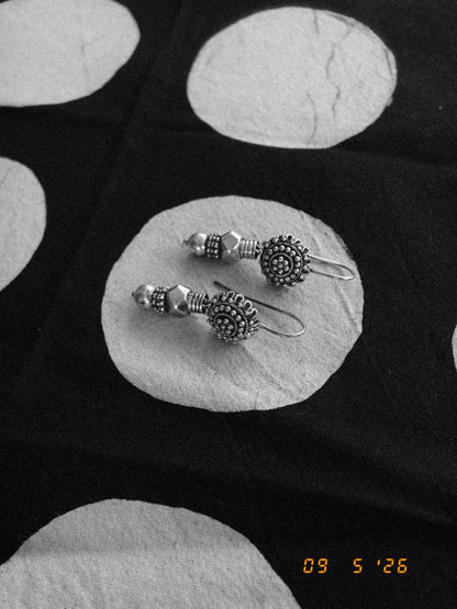 N238 – Phool Vedla Handmade 925 Silver Earrings