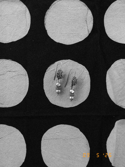 N238 – Phool Vedla Handmade 925 Silver Earrings