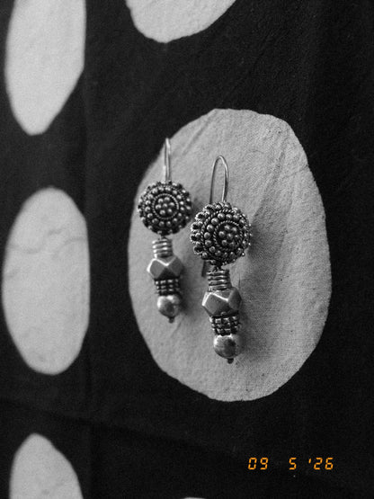 N238 – Phool Vedla Handmade 925 Silver Earrings