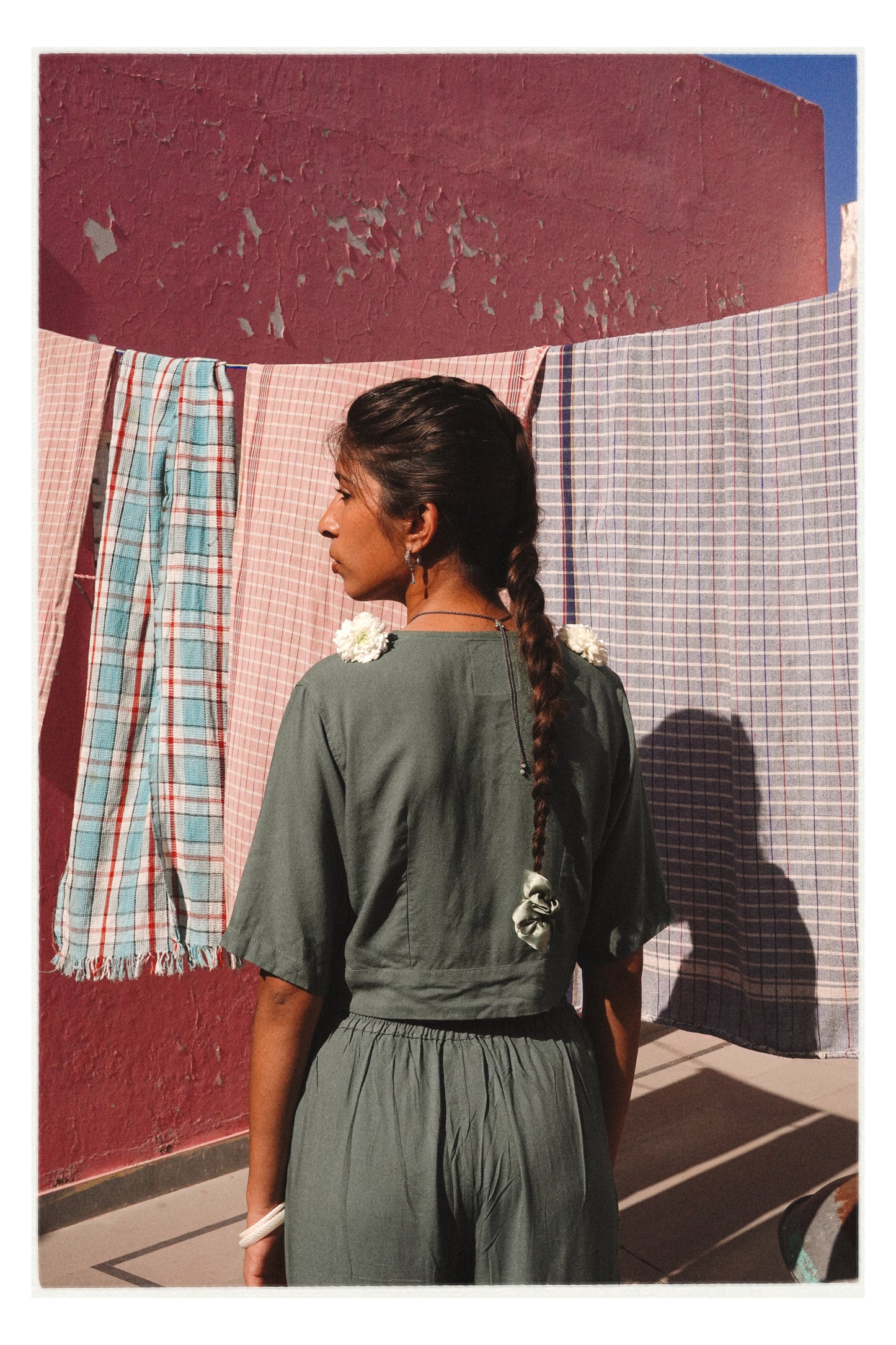 W6 – Choli & Palazzo Set | Rayon Crop Top and Wide-Leg Pants