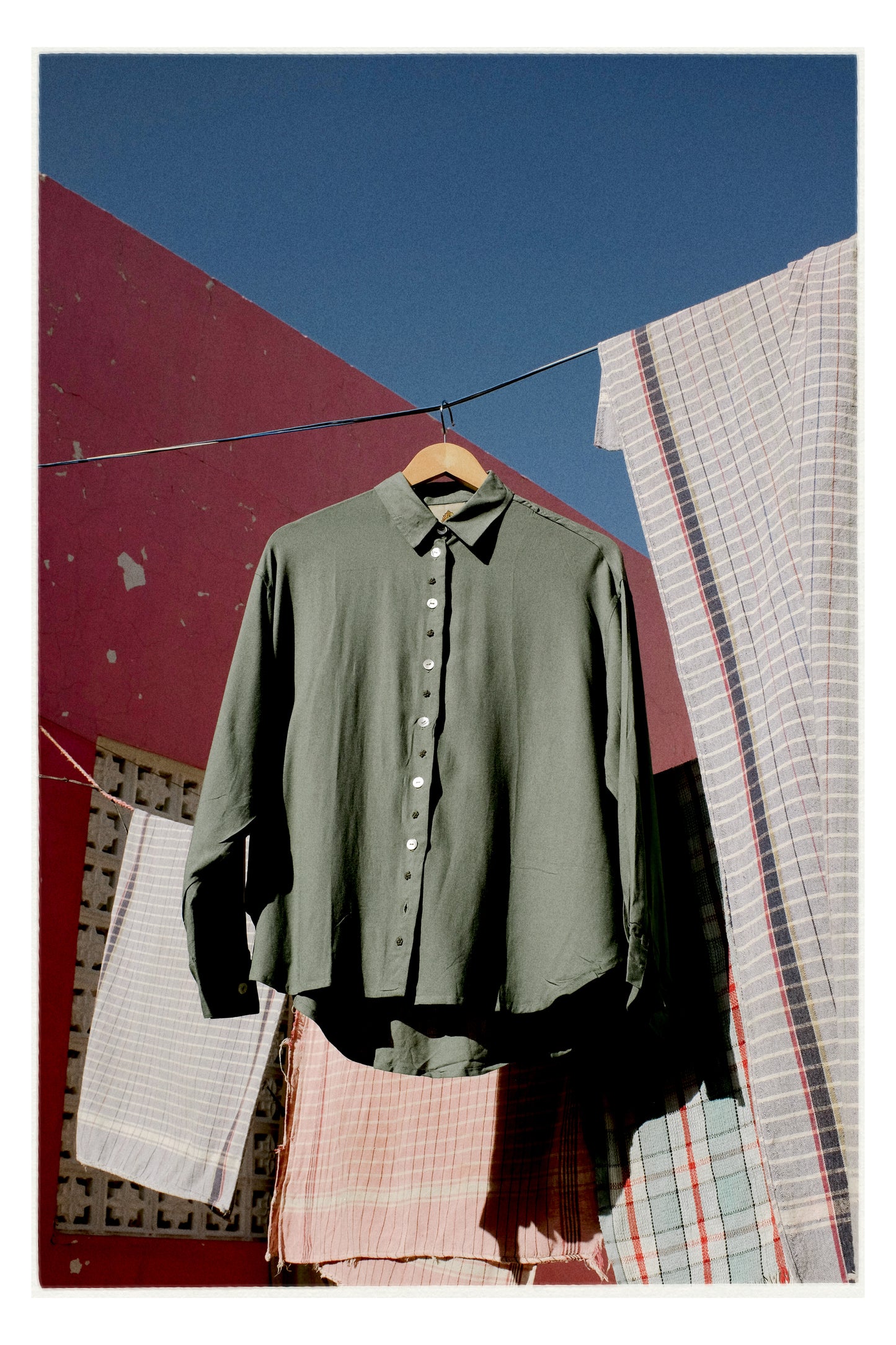 W3 – Long Sleeve Shirt | Hand-Embroidered Rayon
