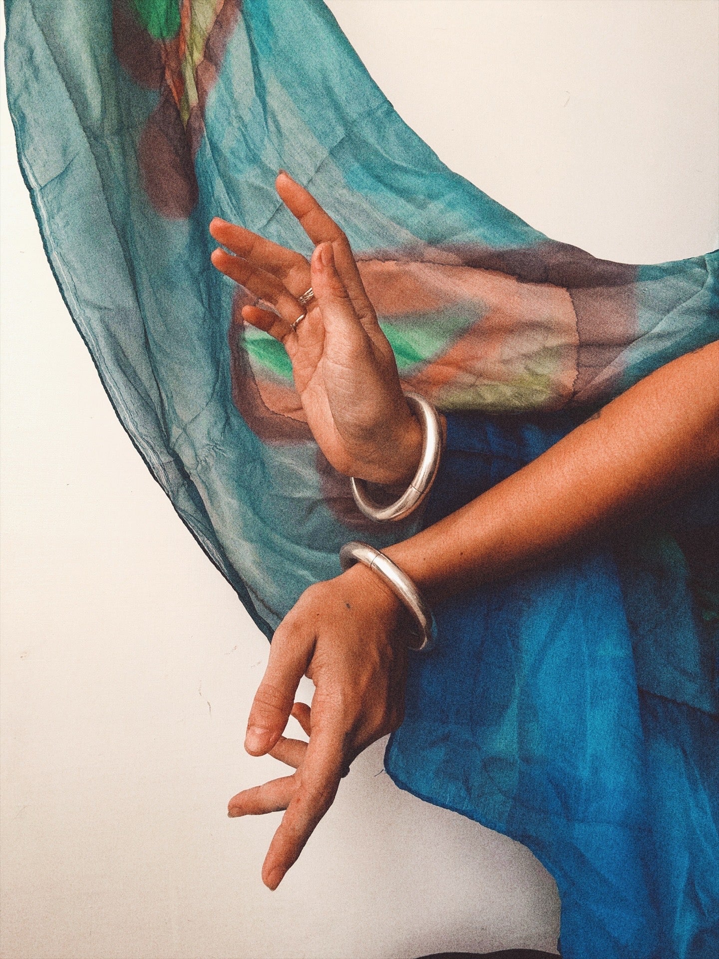 N39- Single Rigid Silver 925 Openable Kada Bangle Handmade MOTI