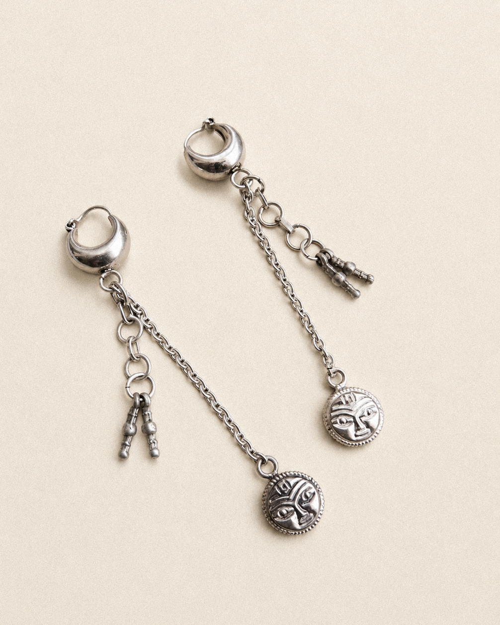 N206 - Sun Nazarya 925  Silver Earrings