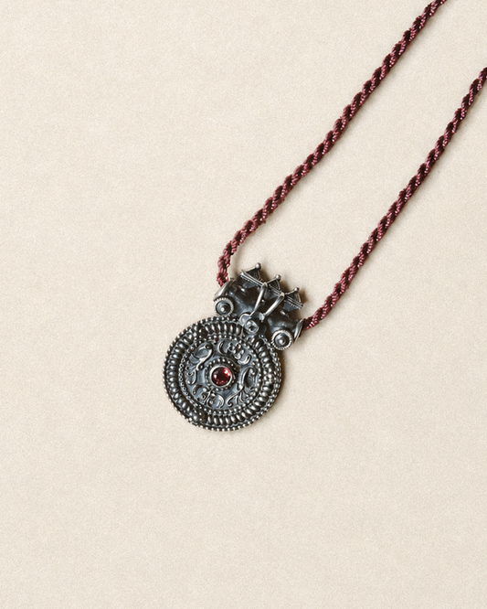 N219 -Mangal Necklace with Pink Tourmaline PREORDER