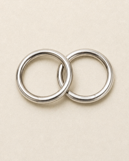 N39- Single Rigid Silver 925 Openable Kada Bangle Handmade MOTI