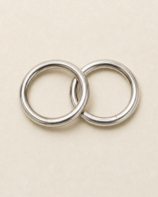 N39- Single Rigid Silver 925 Openable Kada Bangle Handmade MOTI