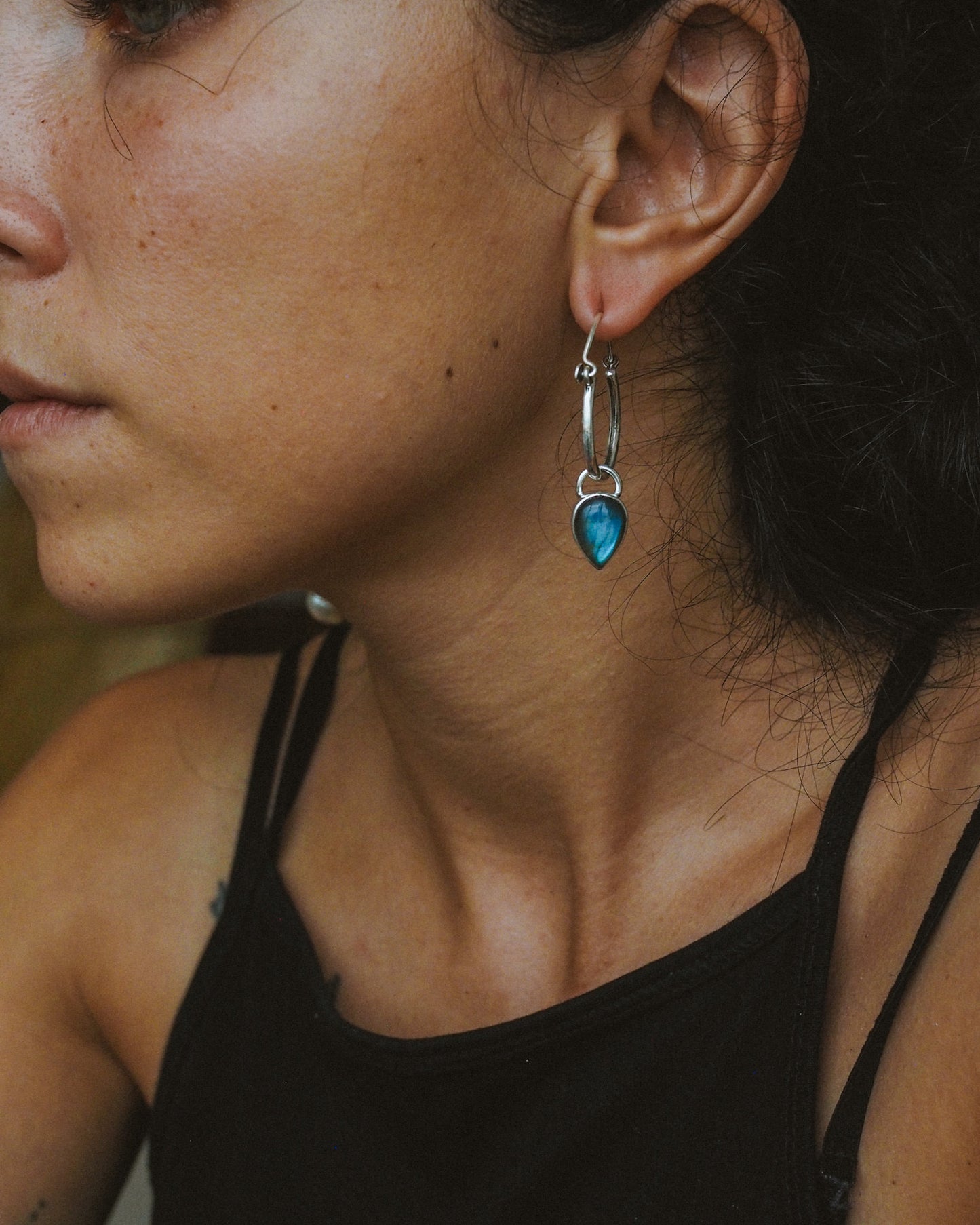 OJOS DE LUZ EARRINGS Labradorite