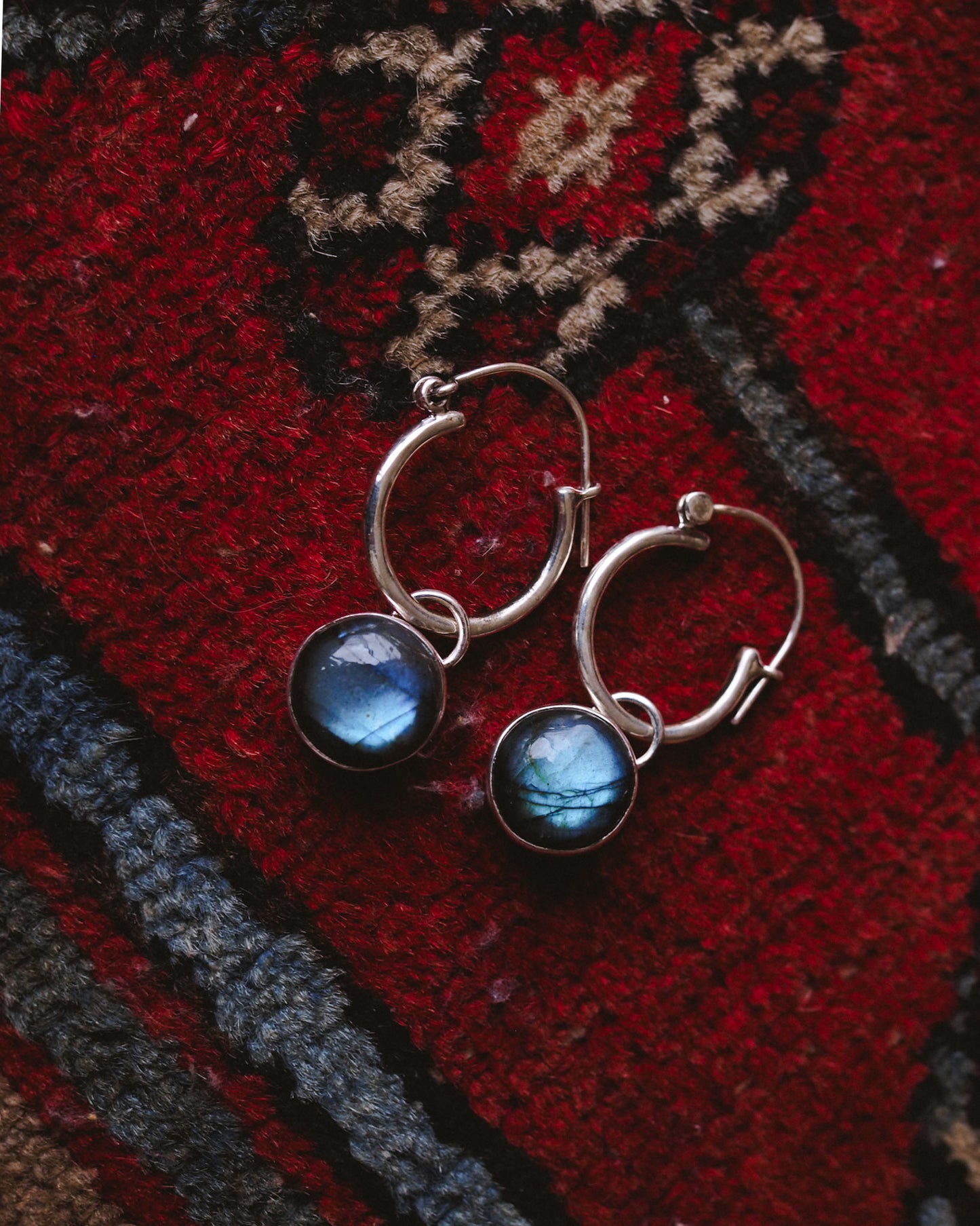 OJOS DE LUZ EARRINGS Labradorite