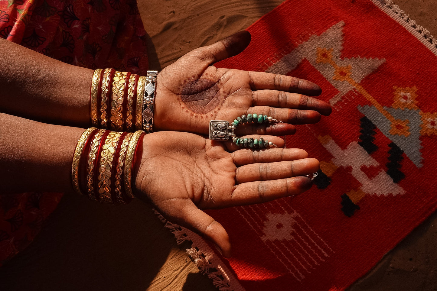 N202 - Panja Pratima Antique Turquoise Silver Necklace