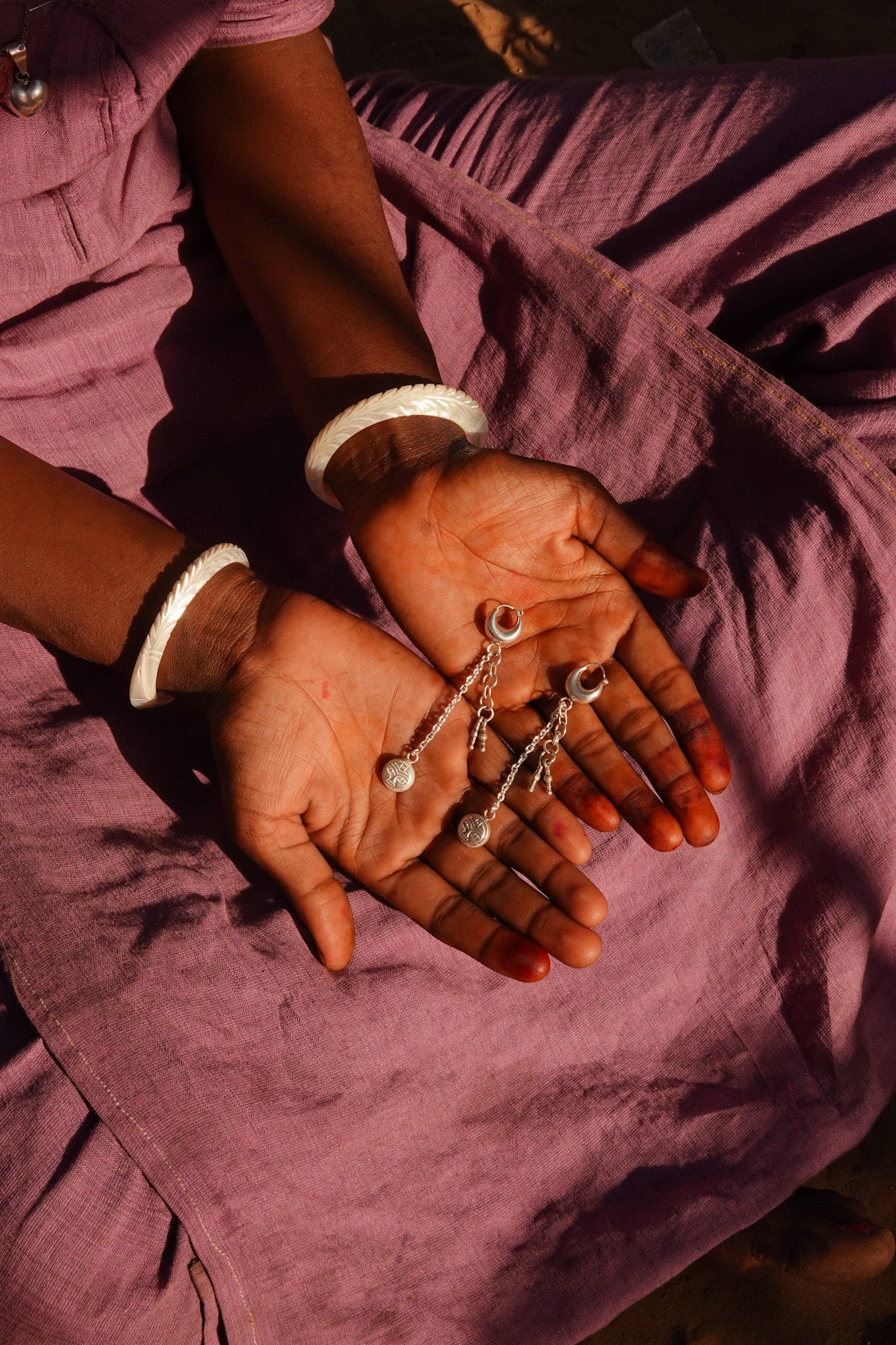 N206 - Sun Nazarya 925  Silver Earrings