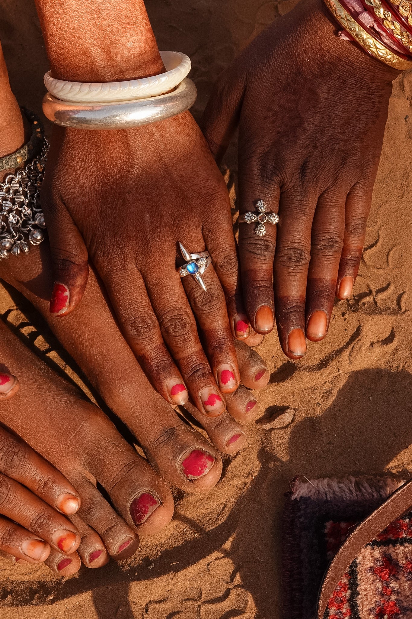 N177 - Silver Ring with  Rainbow Moonstone