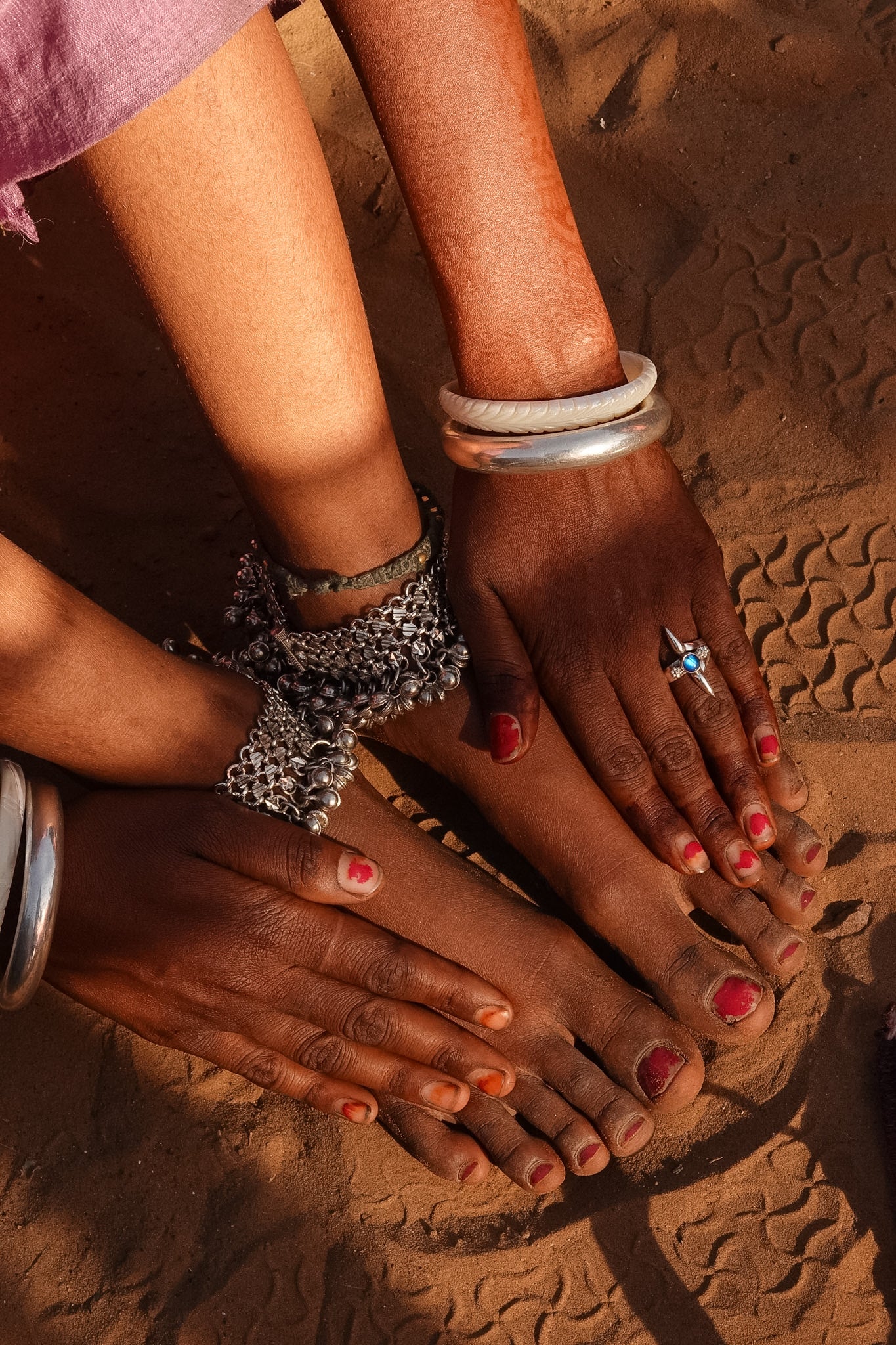 N177 - Silver Ring with  Rainbow Moonstone