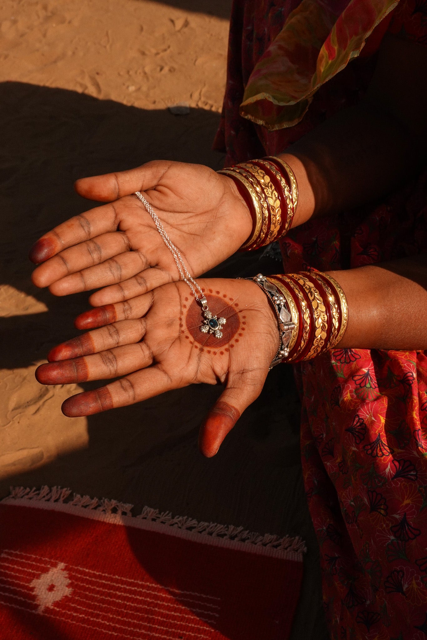 N190- Ocean Blue Kyanite Silver Cross