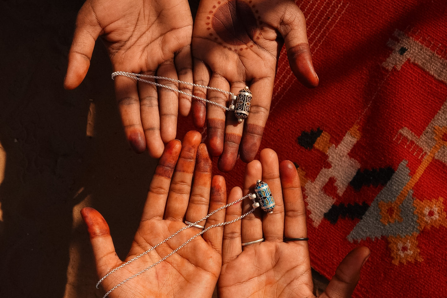 N203 - Taweez Minakari Motif 925 Sterling Silver Pendant