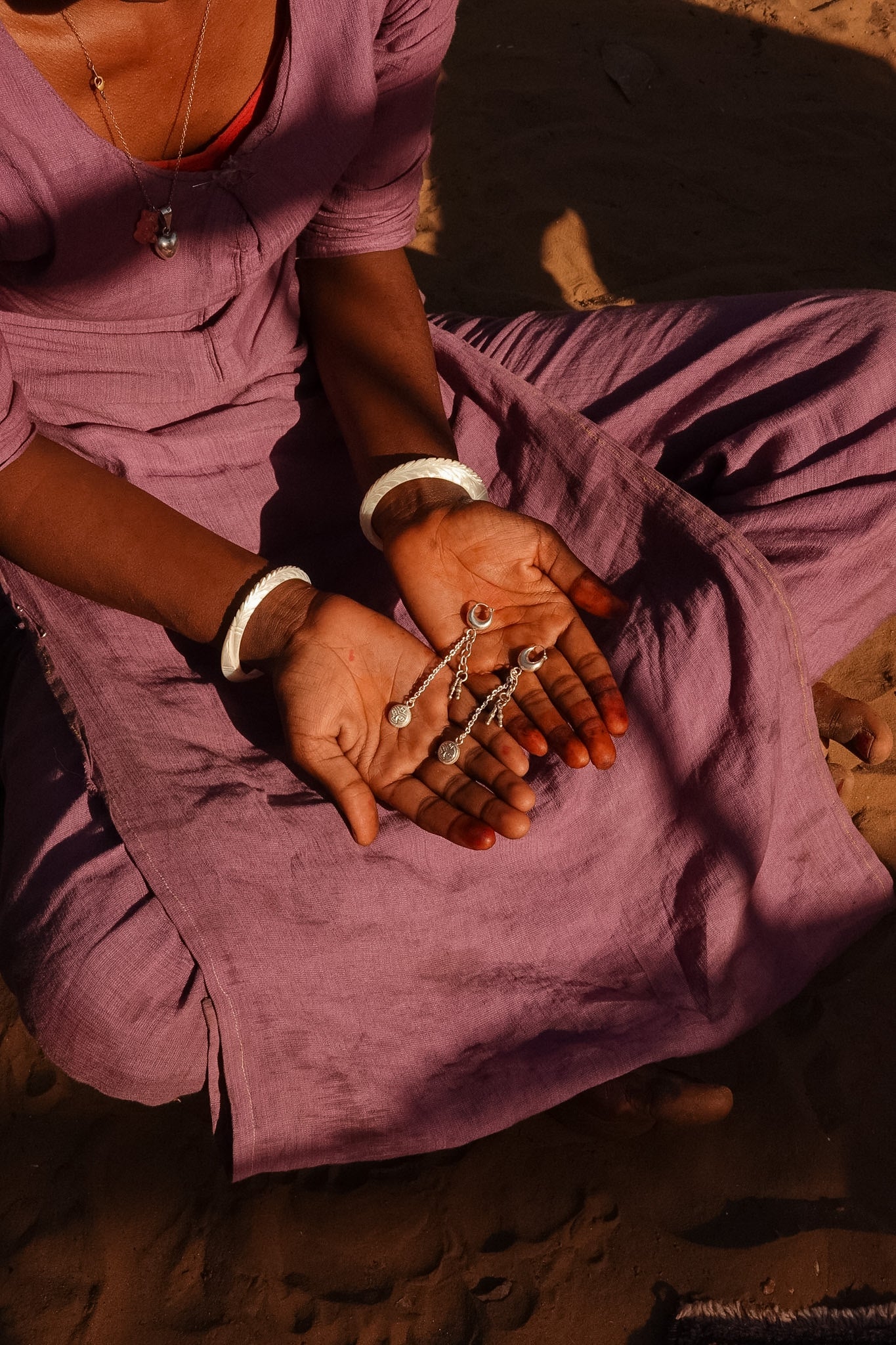 N206 - Sun Nazarya 925  Silver Earrings