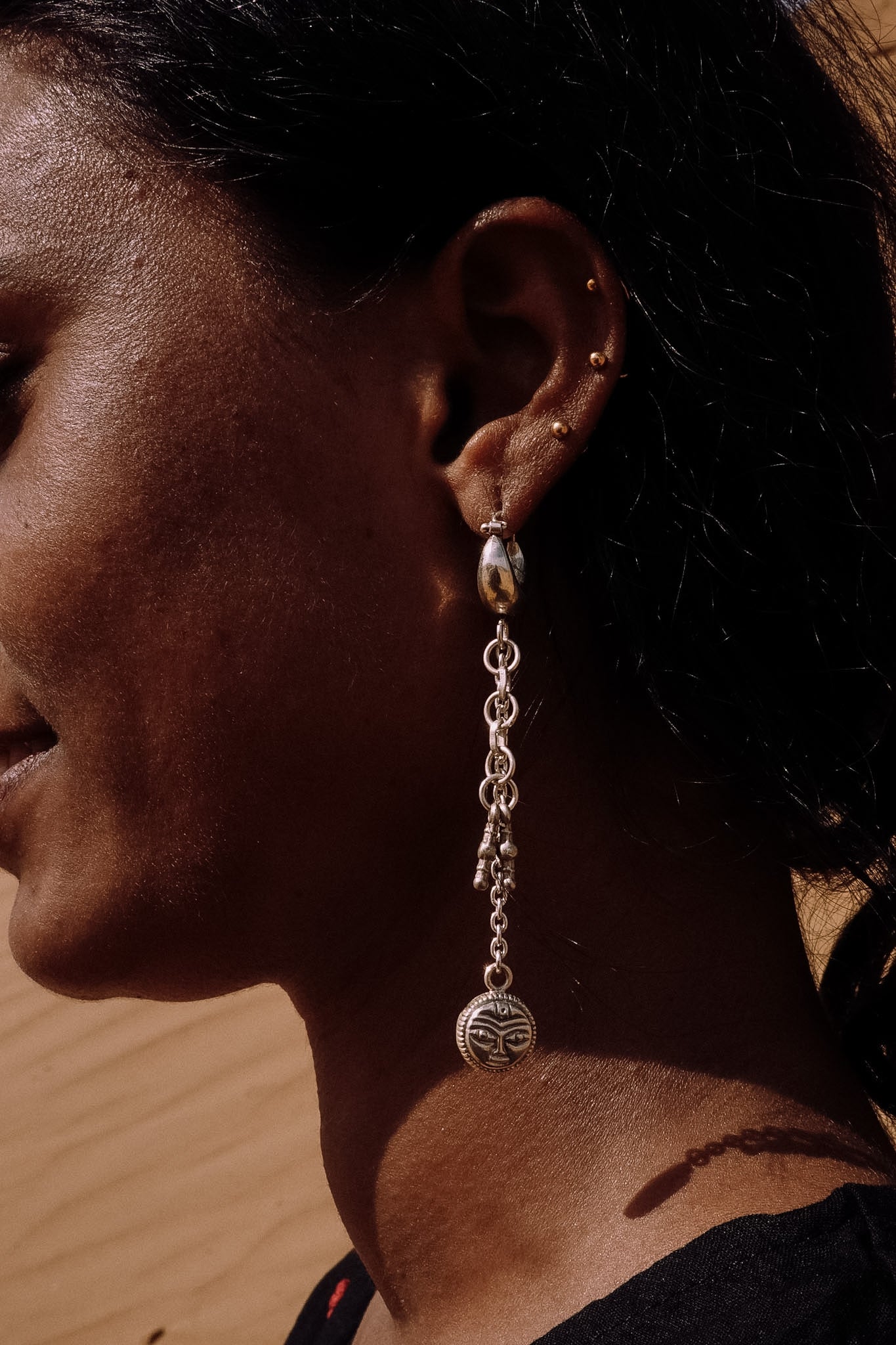 N206 - Sun Nazarya 925  Silver Earrings