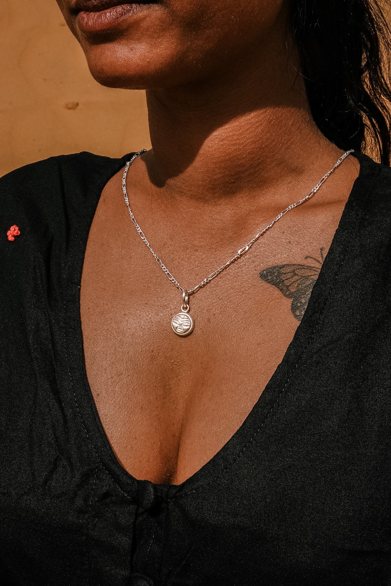 N187- Sun Nazarya Silver Protection Amulet
