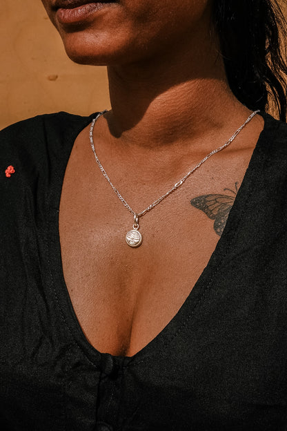 N187- Sun Nazarya Silver Protection Amulet